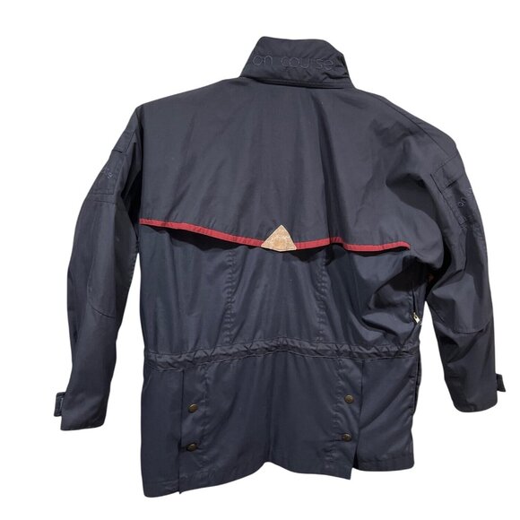 On Course Technical Riding Jacket Navy/Red Equestrian Outerwear Size Large DH28 - Picture 2 of 11